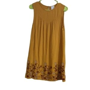 Blue Rain embroidery boho women mini casual summer dress S vacation beach Y2K